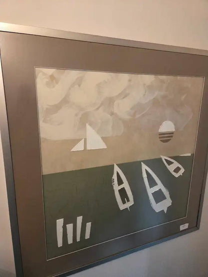 Abstract Boat Painting