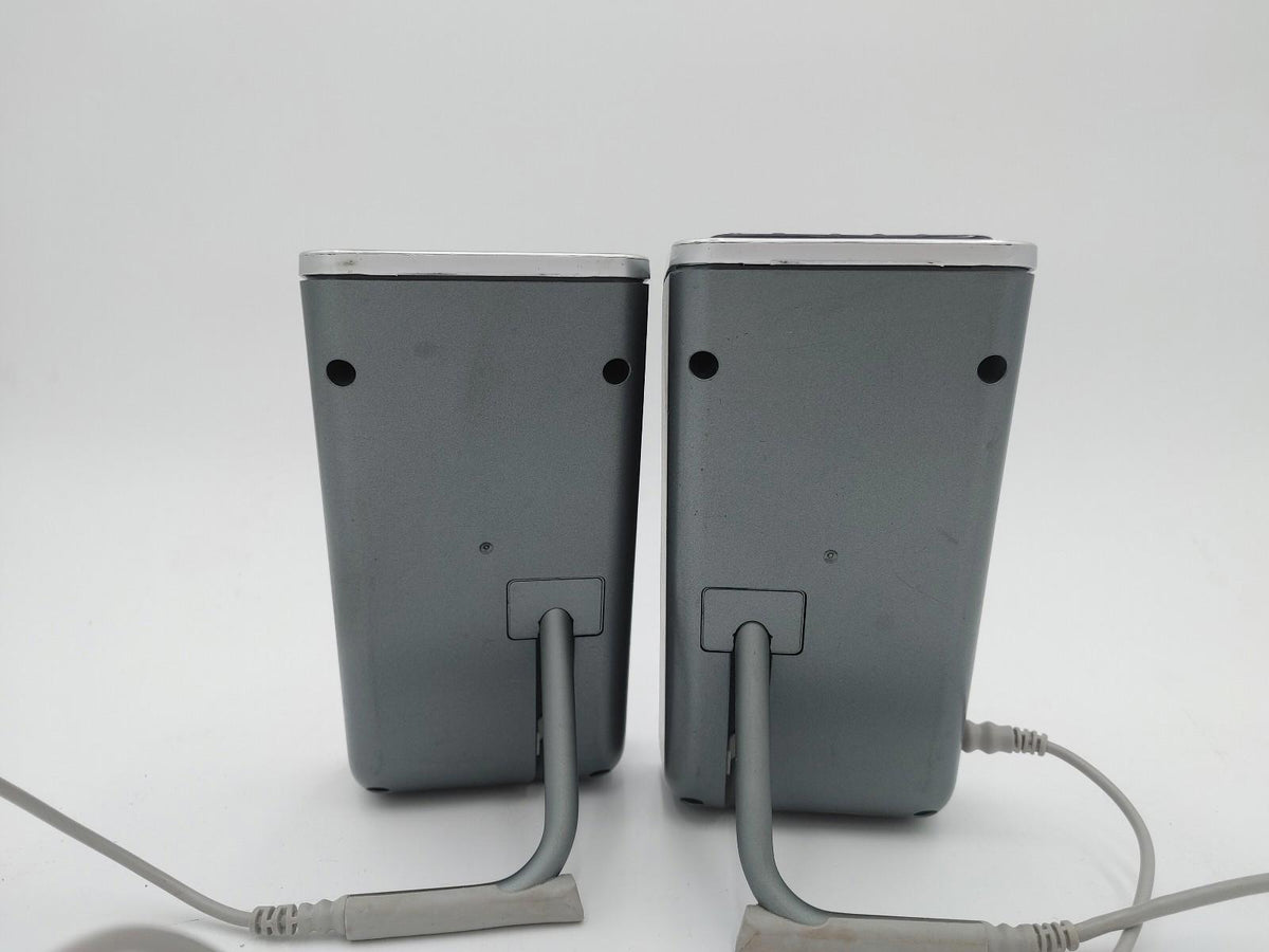 En bon état : haut-parleurs Logitech pour ordinateur, modèle S-0155A, gris, testés et fonctionnels