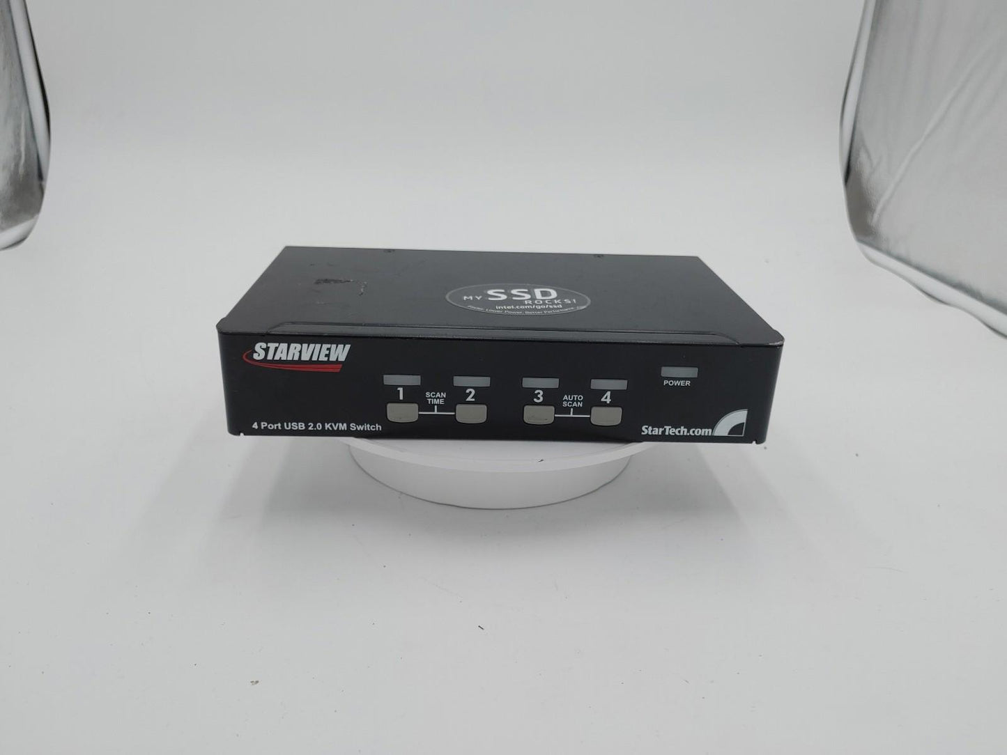 Starview 4 Port USB 2.0 KVM Switch SV431USB Black Untested - Fair