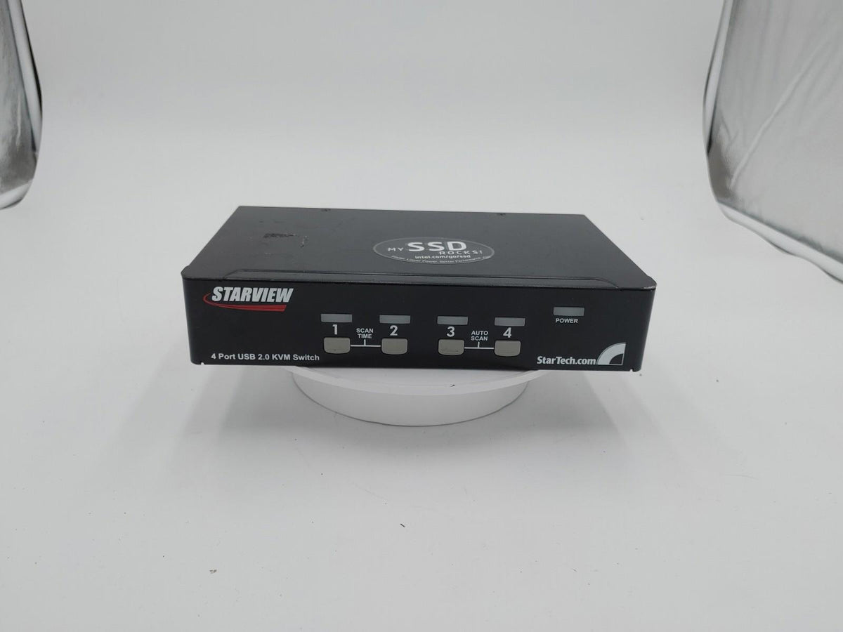 Starview 4 Port USB 2.0 KVM Switch SV431USB Black Untested - Fair
