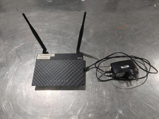 Excellent Condition ASUS RT-N12 Wireless N Router Black Power Tested w/ AC Cord