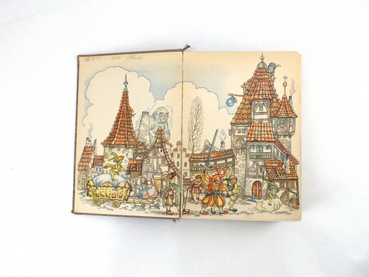 Bechstein: Märchen Und Sagen, German Children's Stories - Woven Hardcover, 1940