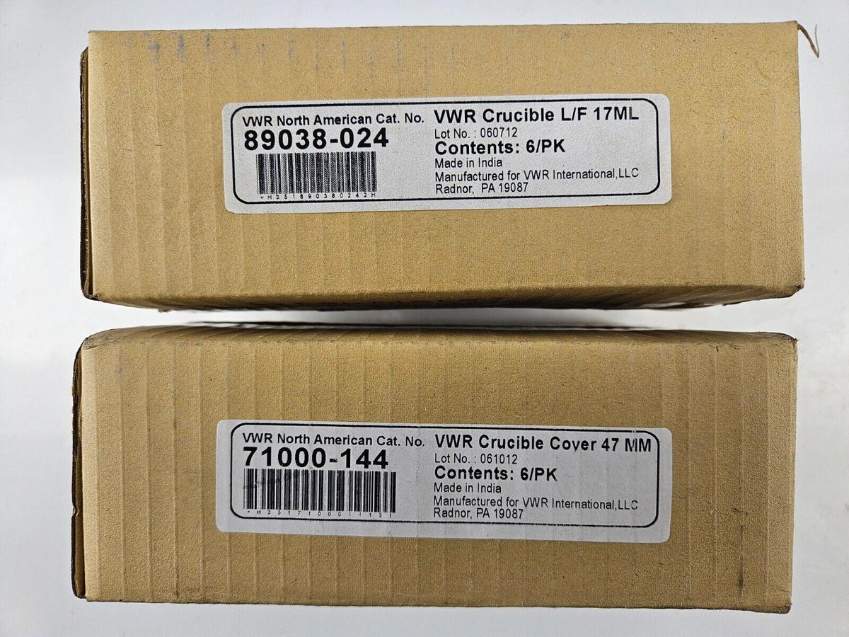 Creusets et couvercles VWR - Lot de 6