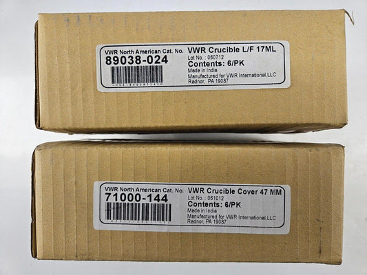 VWR Crucible & Lids - 6 Pack