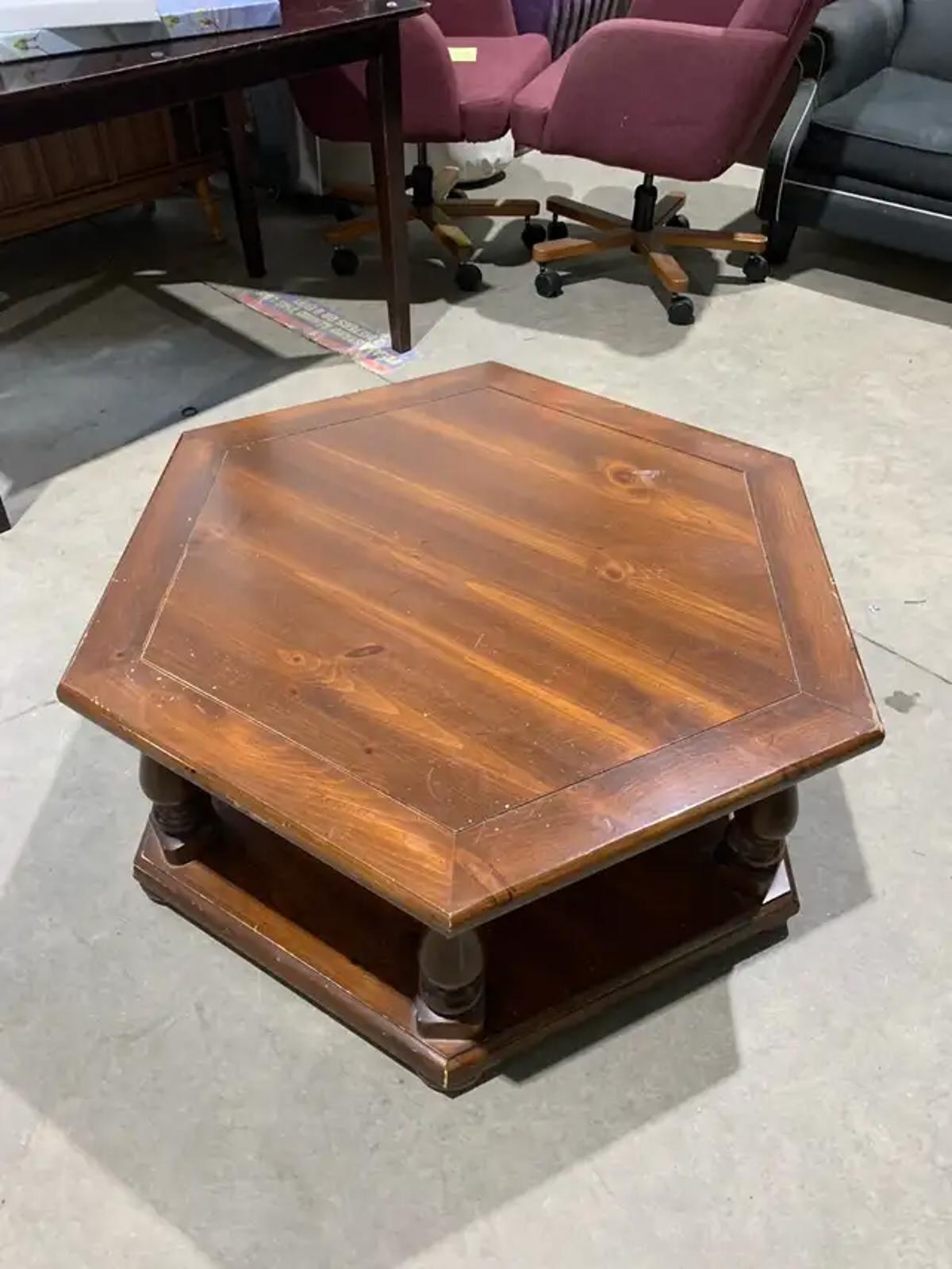 Octagonal WoodenCoffee Table