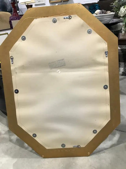 Large Gold Framed Octagonal Mirror