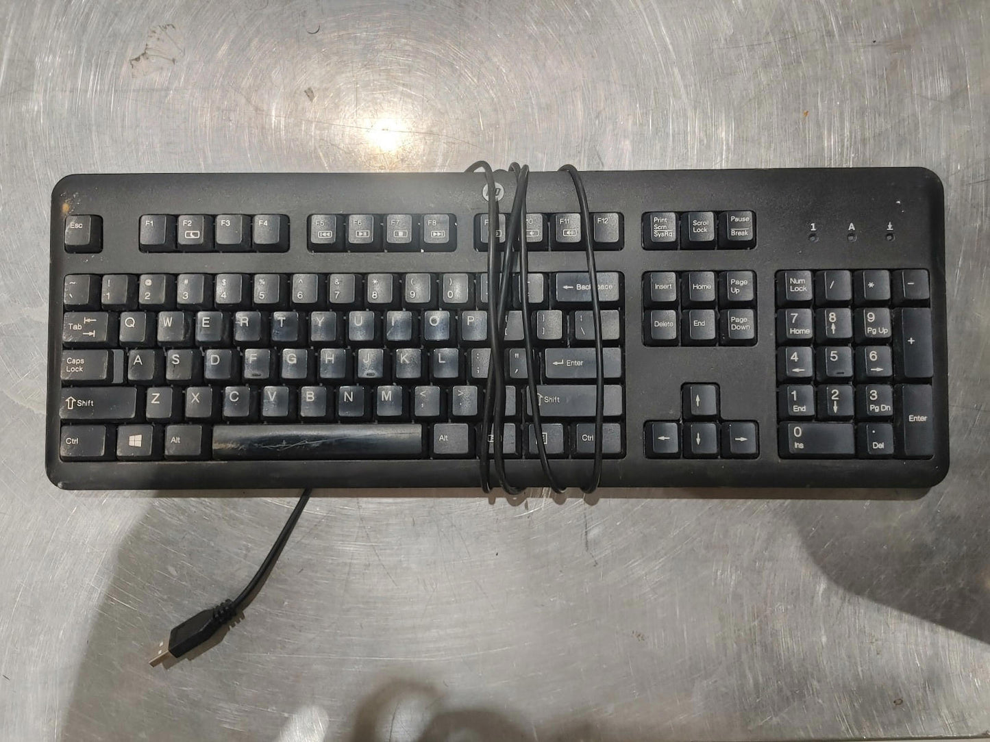 HP KU-1156 Wired USB Keyboard Black - Fair