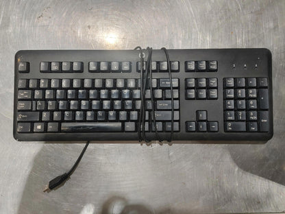 HP KU-1156 Wired USB Keyboard Black - Fair