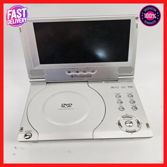 Polaroid PDV-0700 Silver Portable DVD Player w/ 7" LCD Screen *For Parts*