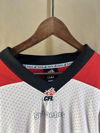 Reebok CFL Calgary Stampeders Jersey Signed by #76 (Size L)
