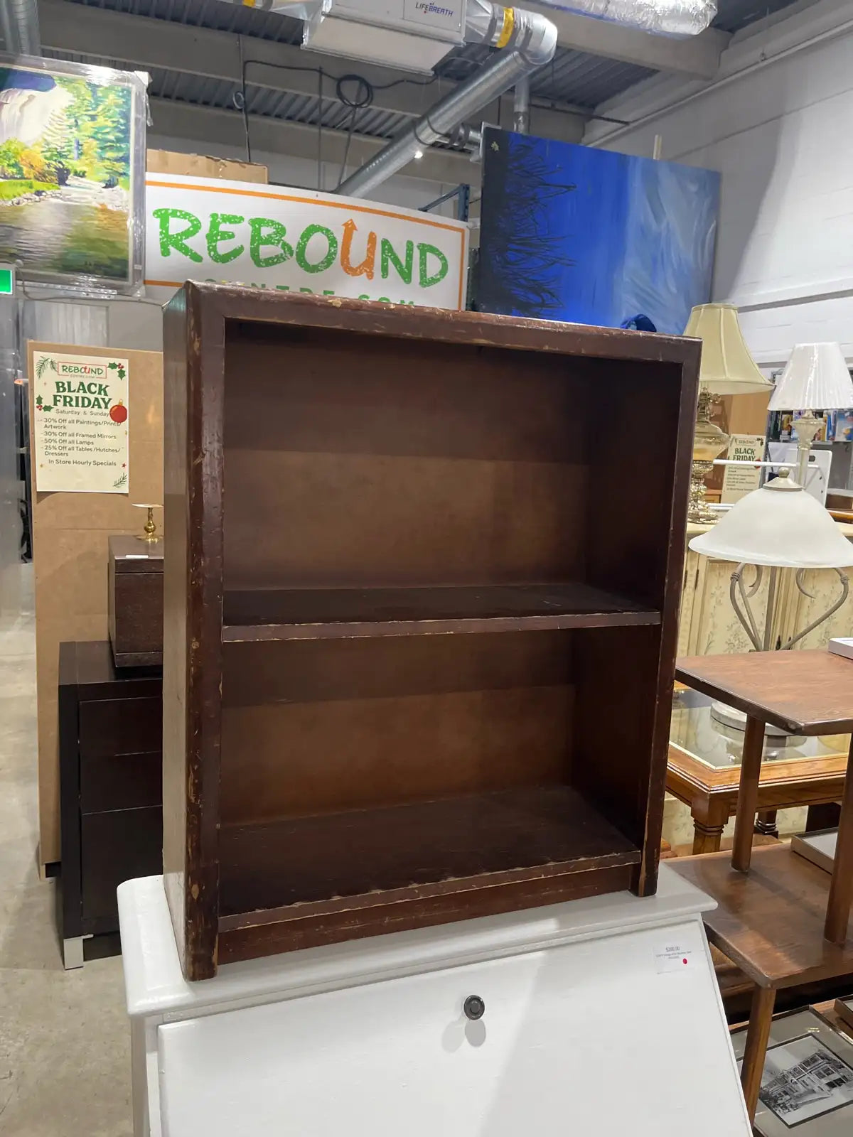 Vintage Wooden Bookcase