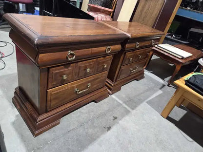 Vintage Wooden Nightstands