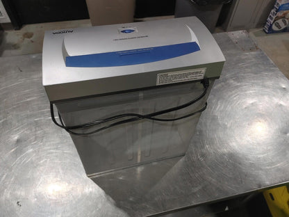 Good Condition Aurora AS502MX Paper Shredder Tested Working Silver/Blue