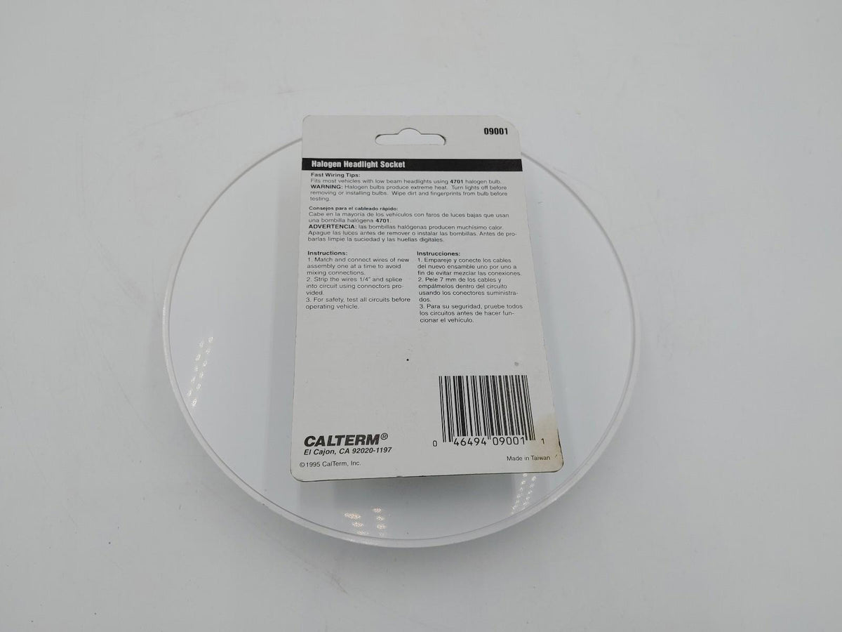 Neuf, emballage scellé : douille de phare halogène Calterm compatible avec l’ampoule halogène 4701