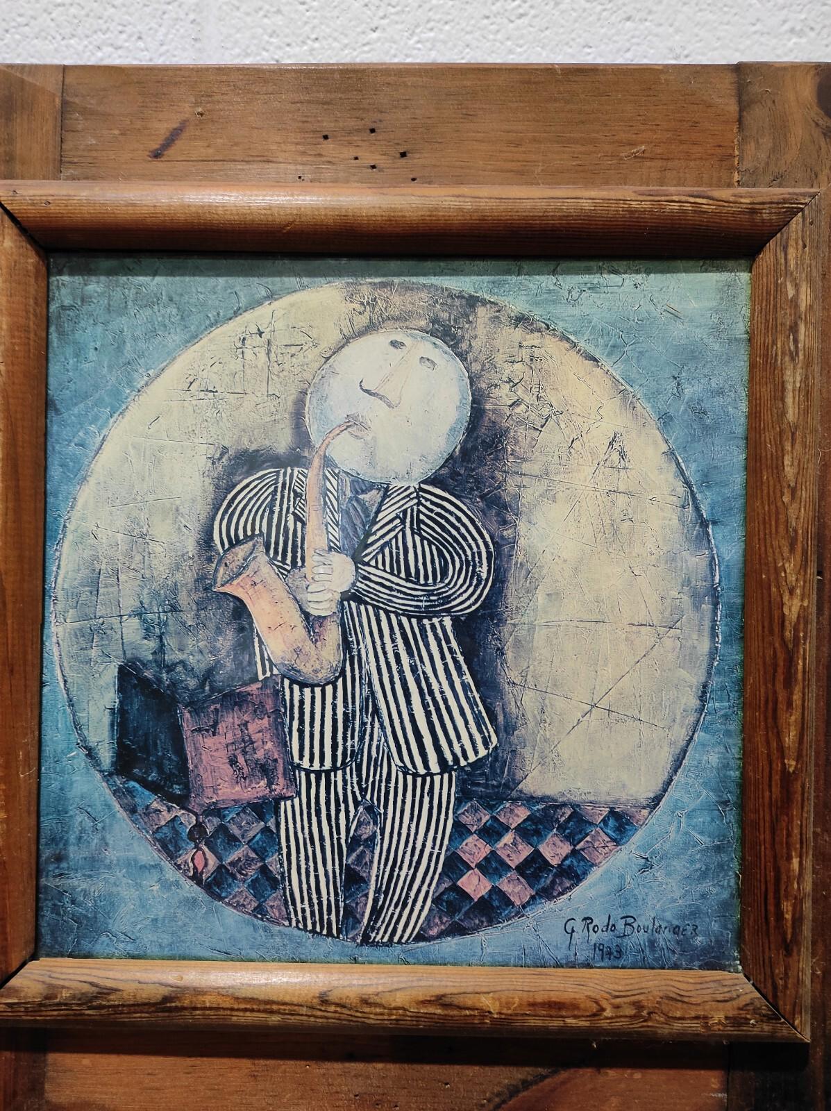 MCM Graciela Rodo Boulanger Framed signed print Little Musicians 1973