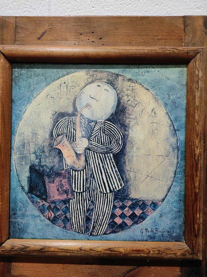 MCM Graciela Rodo Boulanger Framed signed print Little Musicians 1973