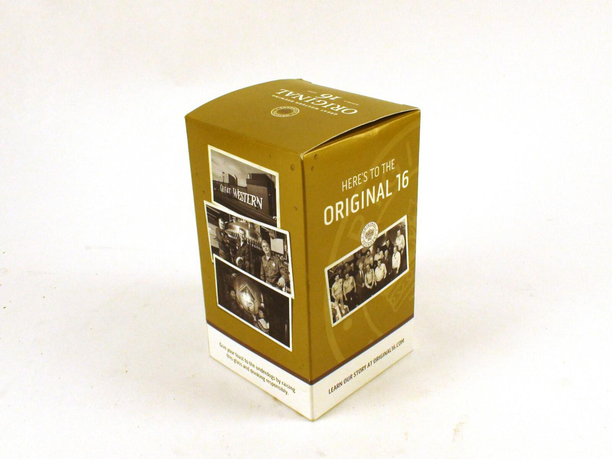 Original 16 Beer Glass Collectible, Gold Label, New In Box