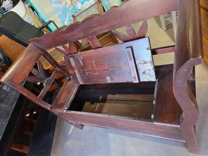 Unique Wooden Storage Bench