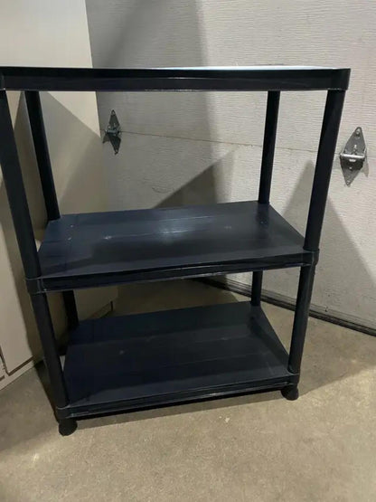 3 Tier Black Storage Shelf