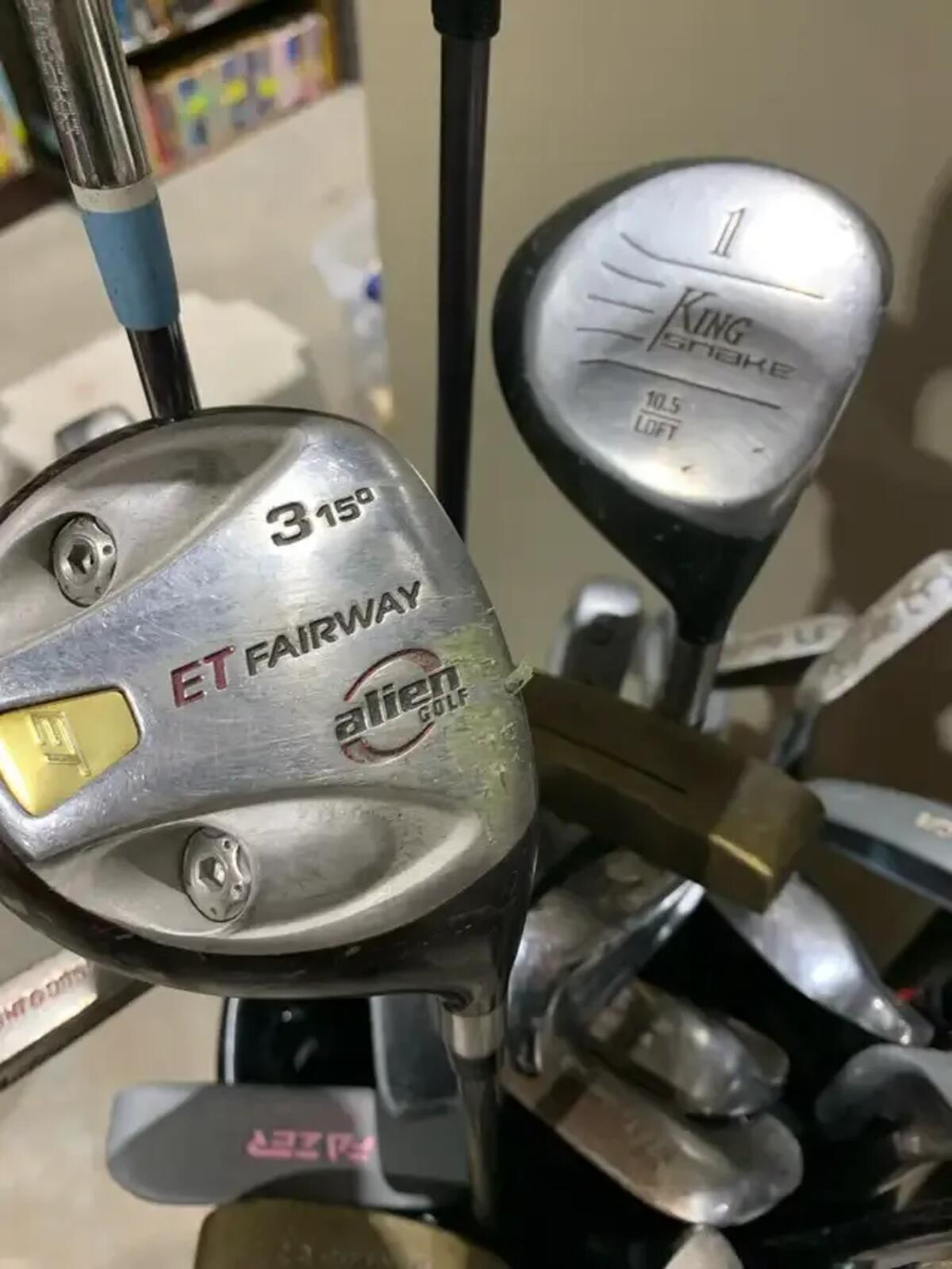 Individual golf clubs $5 each