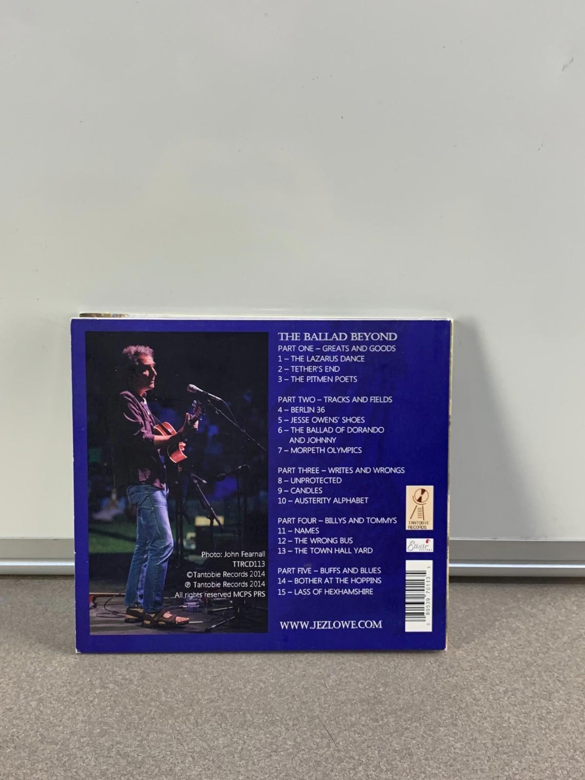 Ballad Beyond by Lowe, Jez (CD, 2014) SIGNED Autograph