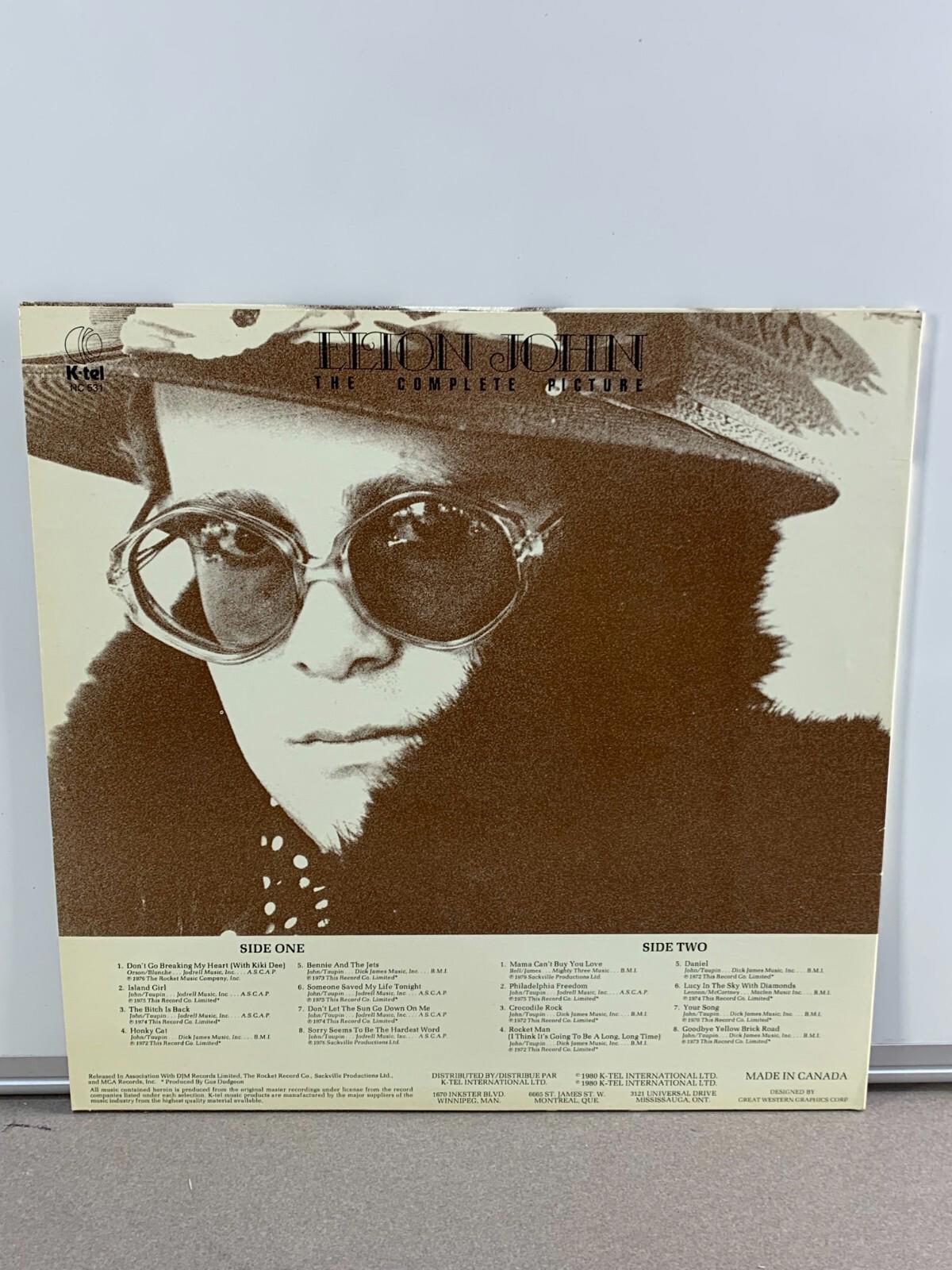 Elton John – The Complete Picture - LP Vinyl Record NC 531