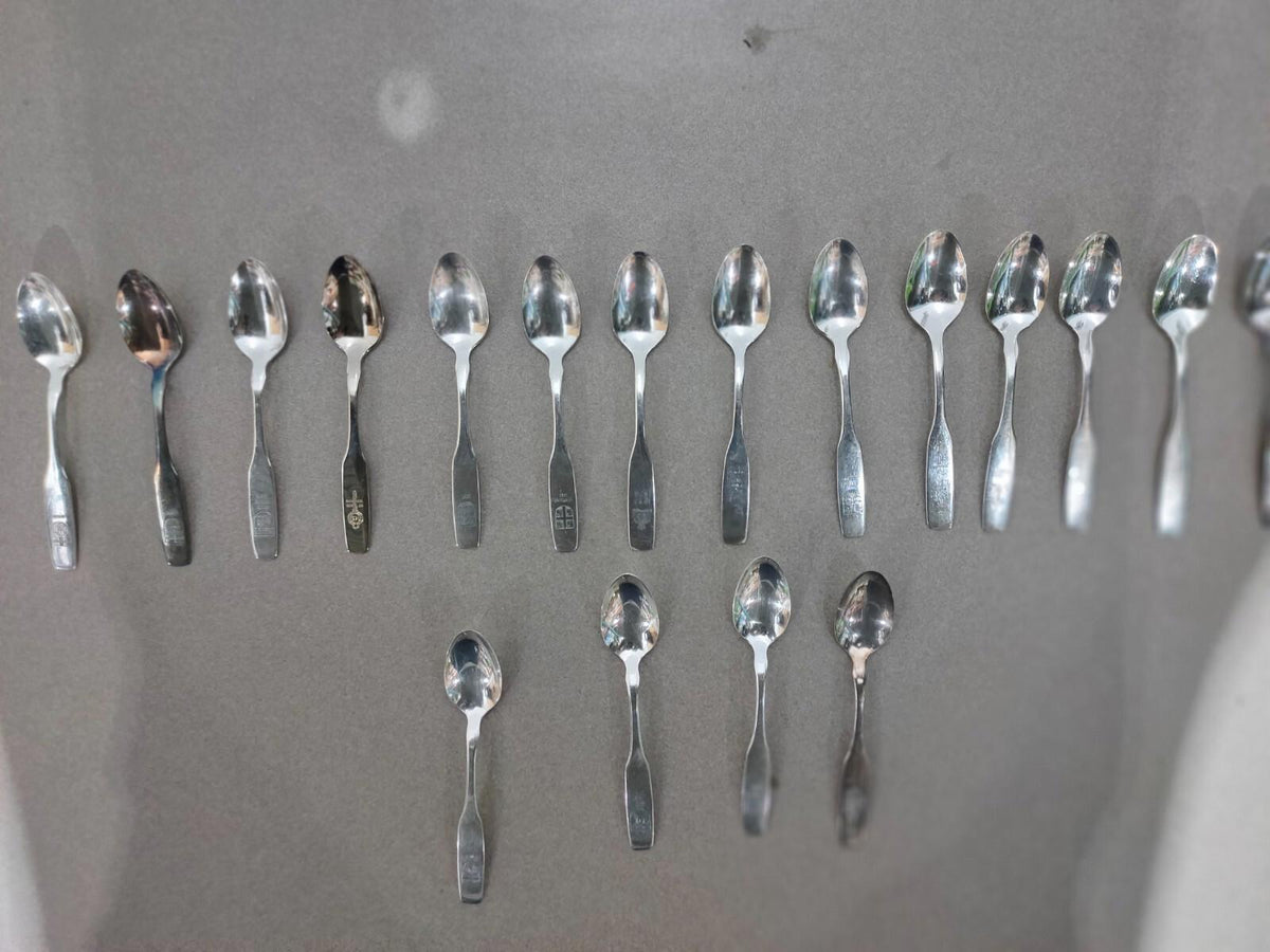Lot of 18 Vintage Silversmith Collector Spoon Canada Commemorative centennial