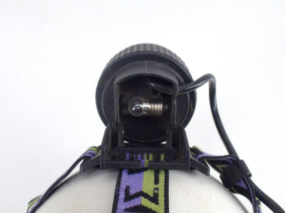 Vintage Petzl Headlamp, Purple & Green, No Battery - Good Condition, Untested