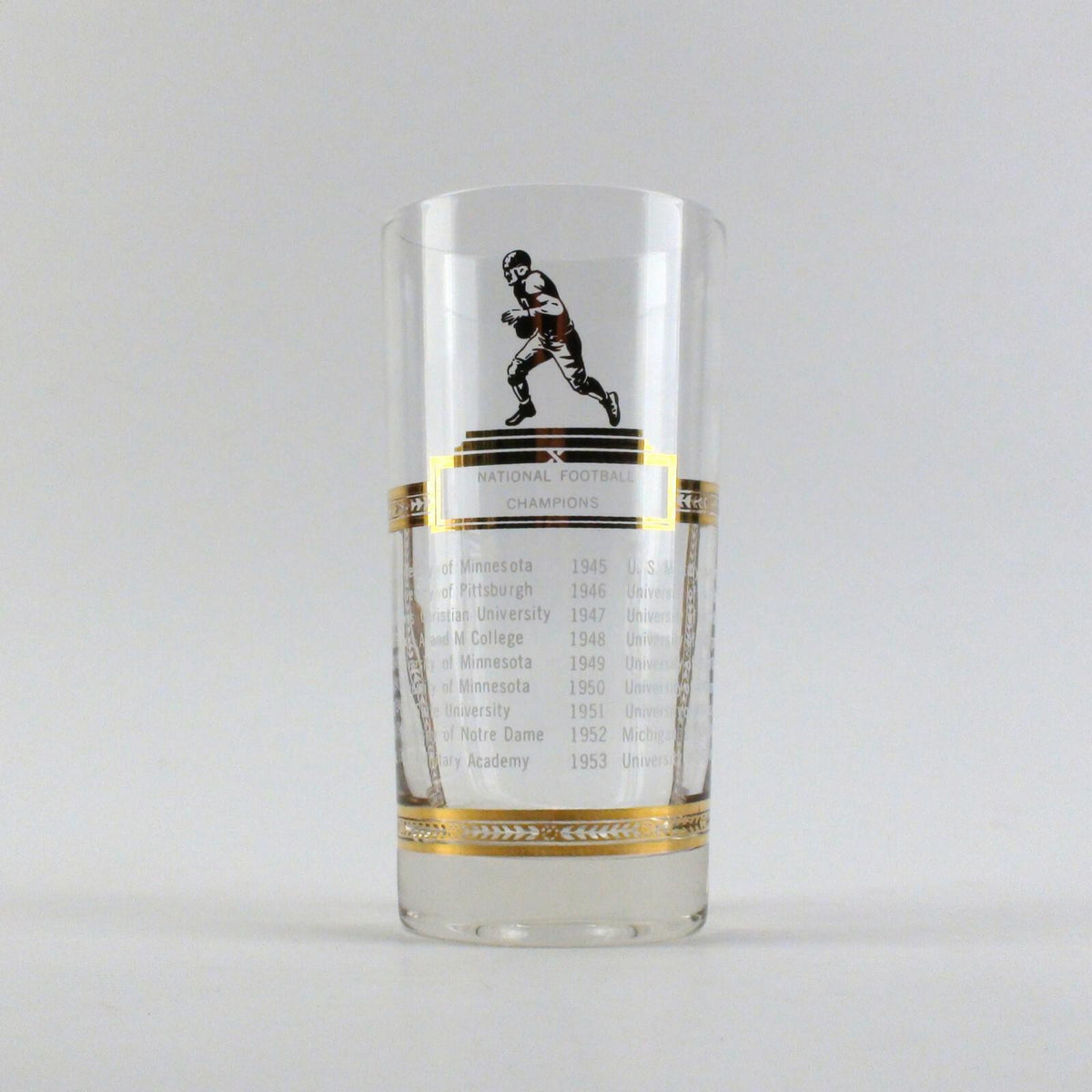 Verre à whisky Sports Kings 1954 - Champions nationaux de football américain - NCAA