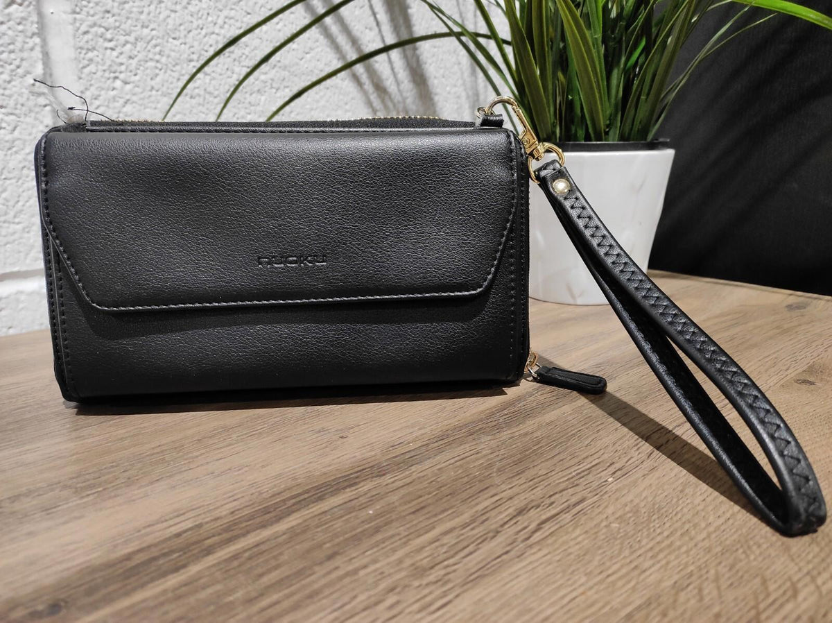 NUOKO Women's RFID Wallet Purse with Zip Around