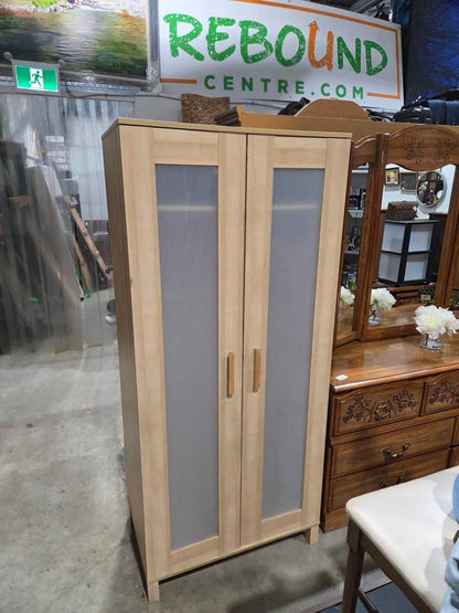 Ikea Light wood wardrobe with Doubld Doors