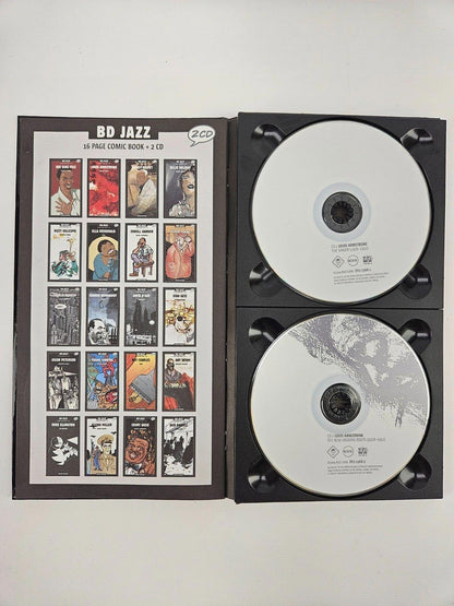 Louis Armstrong BD JaZZ Editions Nocturne Includes 16 Page Comic Book + 2CD’s