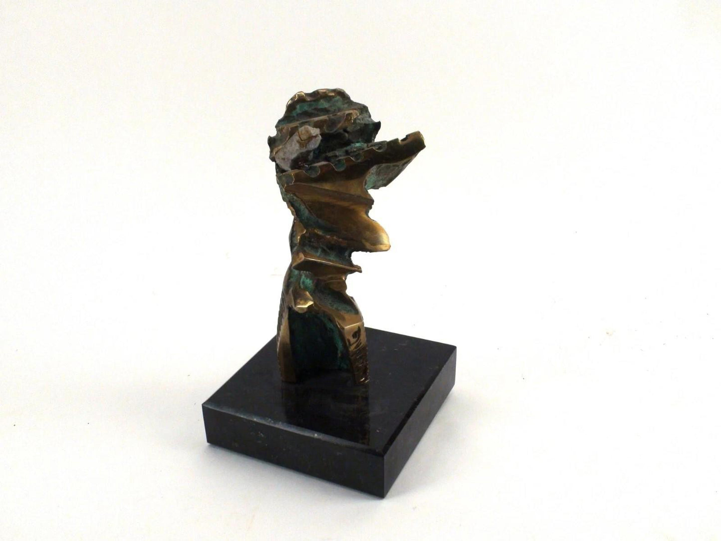 Celine G. Lapointe - Abstract Completed Drill Bore, Bronze Statue, Vintage Art