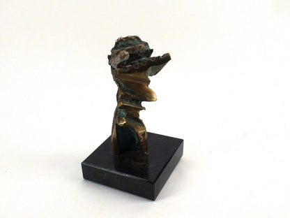 Celine G. Lapointe - Abstract Completed Drill Bore, Bronze Statue, Vintage Art