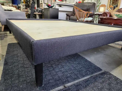 Fabric Upholstered Platform Queen Bed Frame