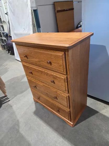 Solid Wooden 4-Drawer Dresser