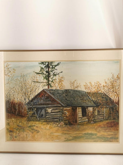 Hays Family Homestead Cabin (1895-1900) Vintage Alberta series