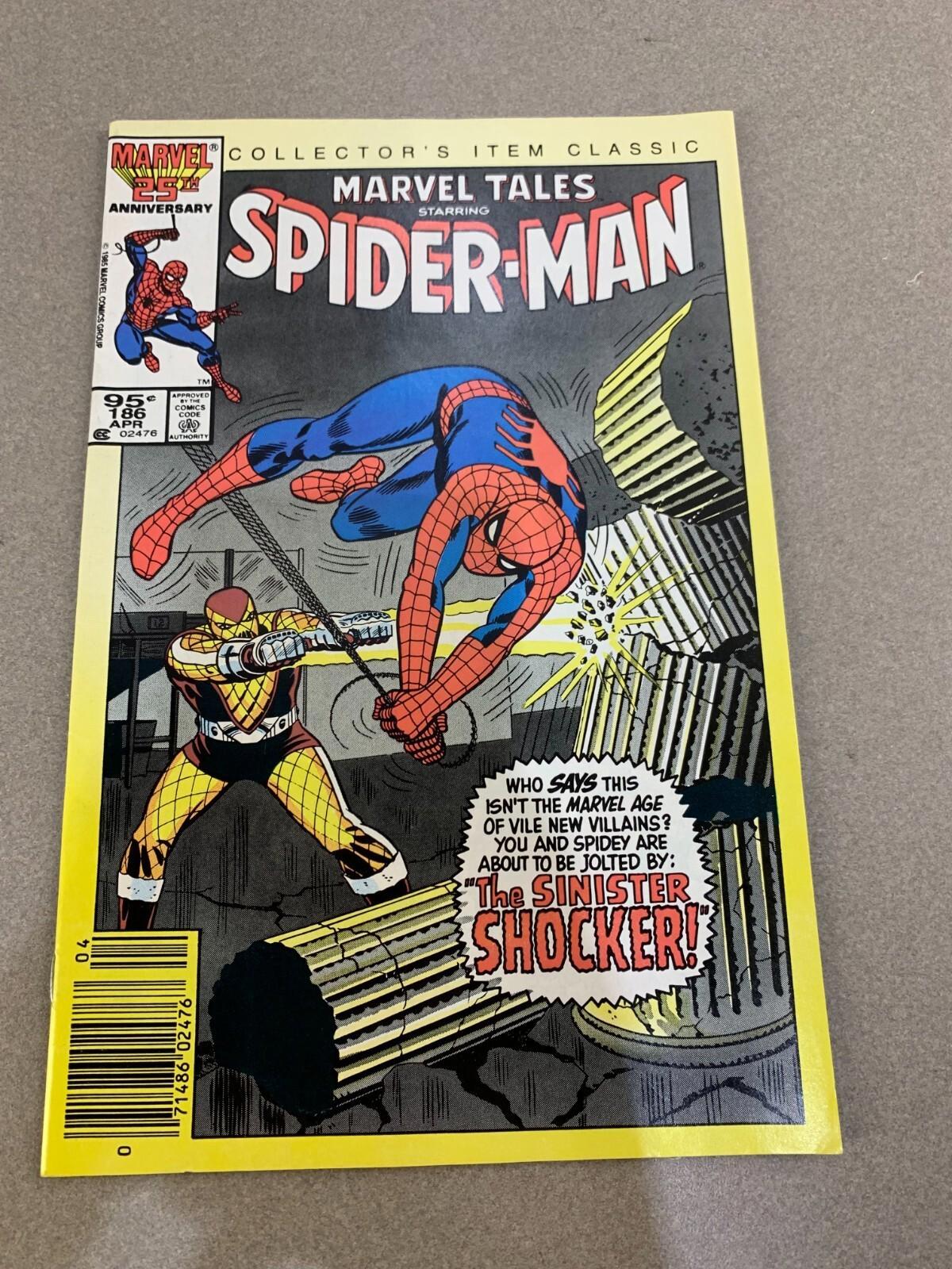 Marvel Tales #186 (1986) VF/NM Newsstand – Spider-Man vs. Shocker Reprint