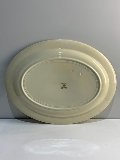 Antique Platters by Wood & Sons Pall Mall Red Pattern, England