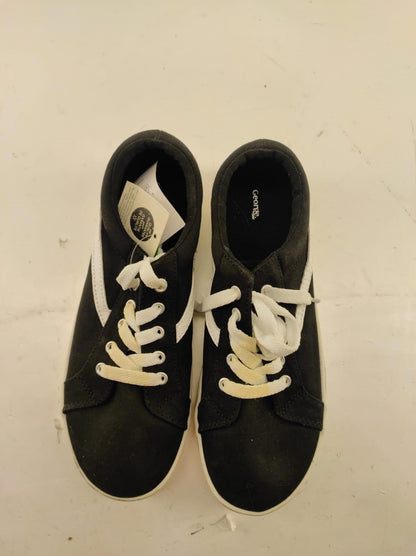 GEORGE Girls' Evelyn Sneakers - Black (Size US-5)