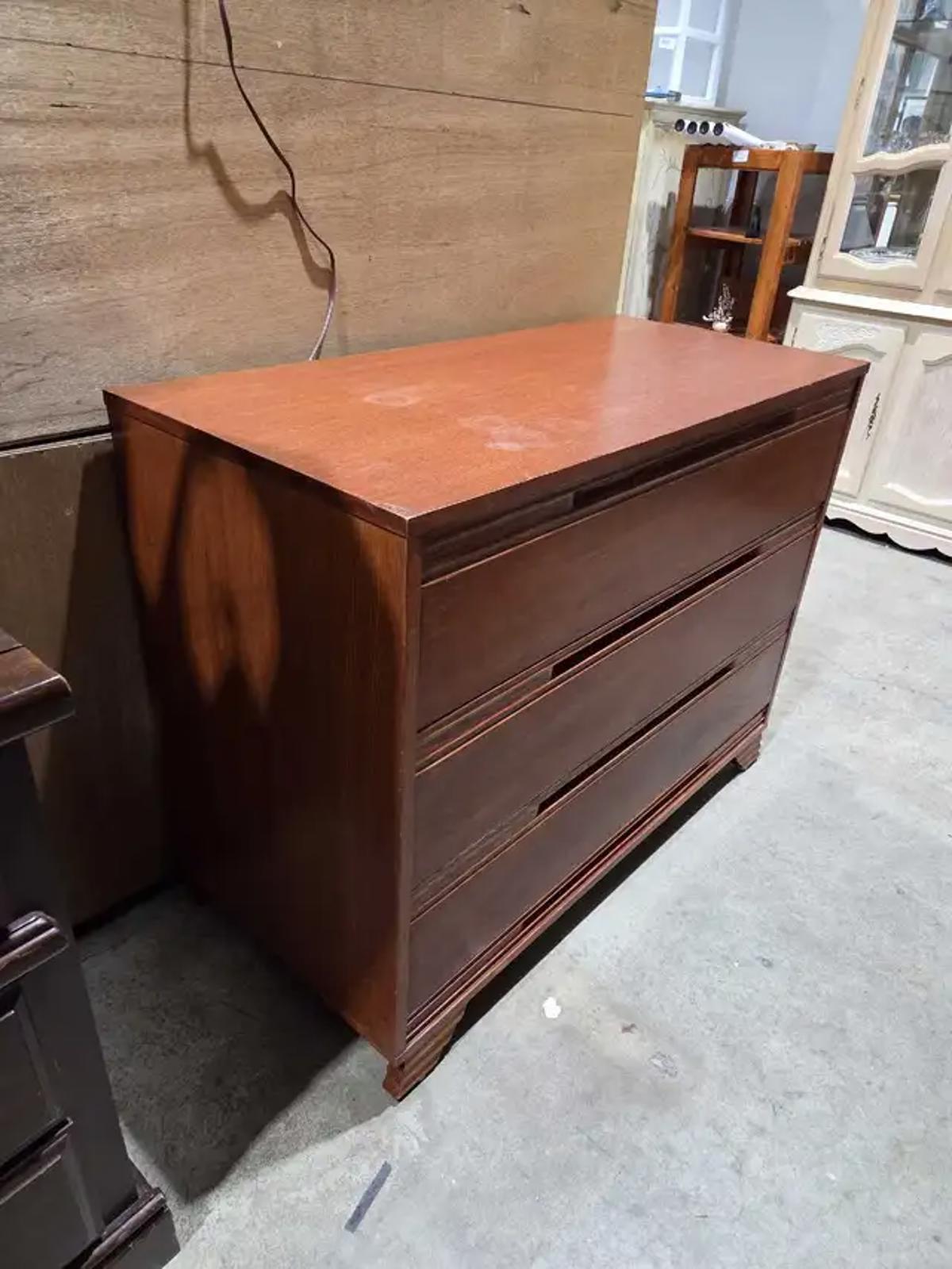 Vintage Solid Wooden 3-Drawer Dresser