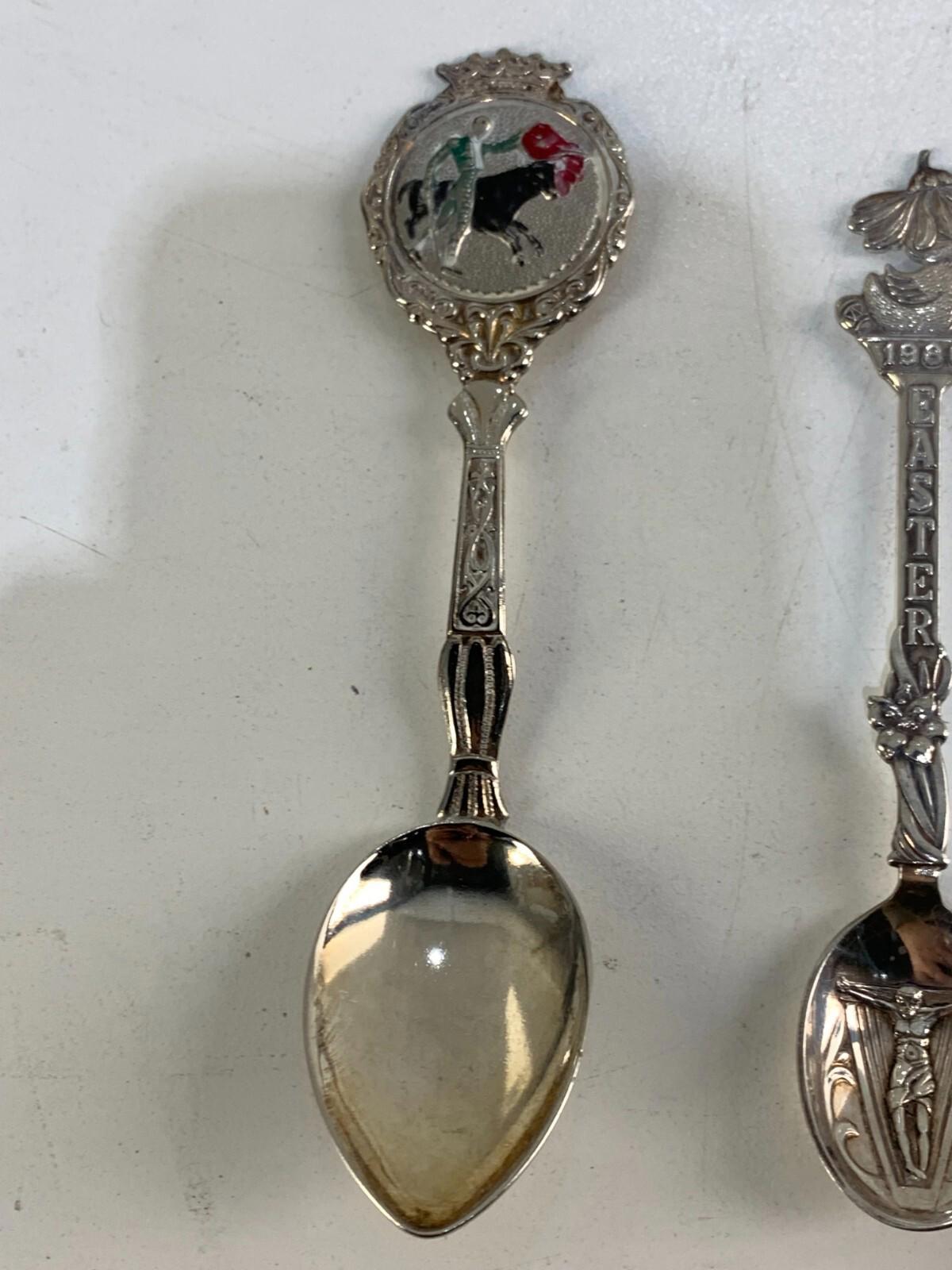Lot of 5 Collector/souvenir spoons