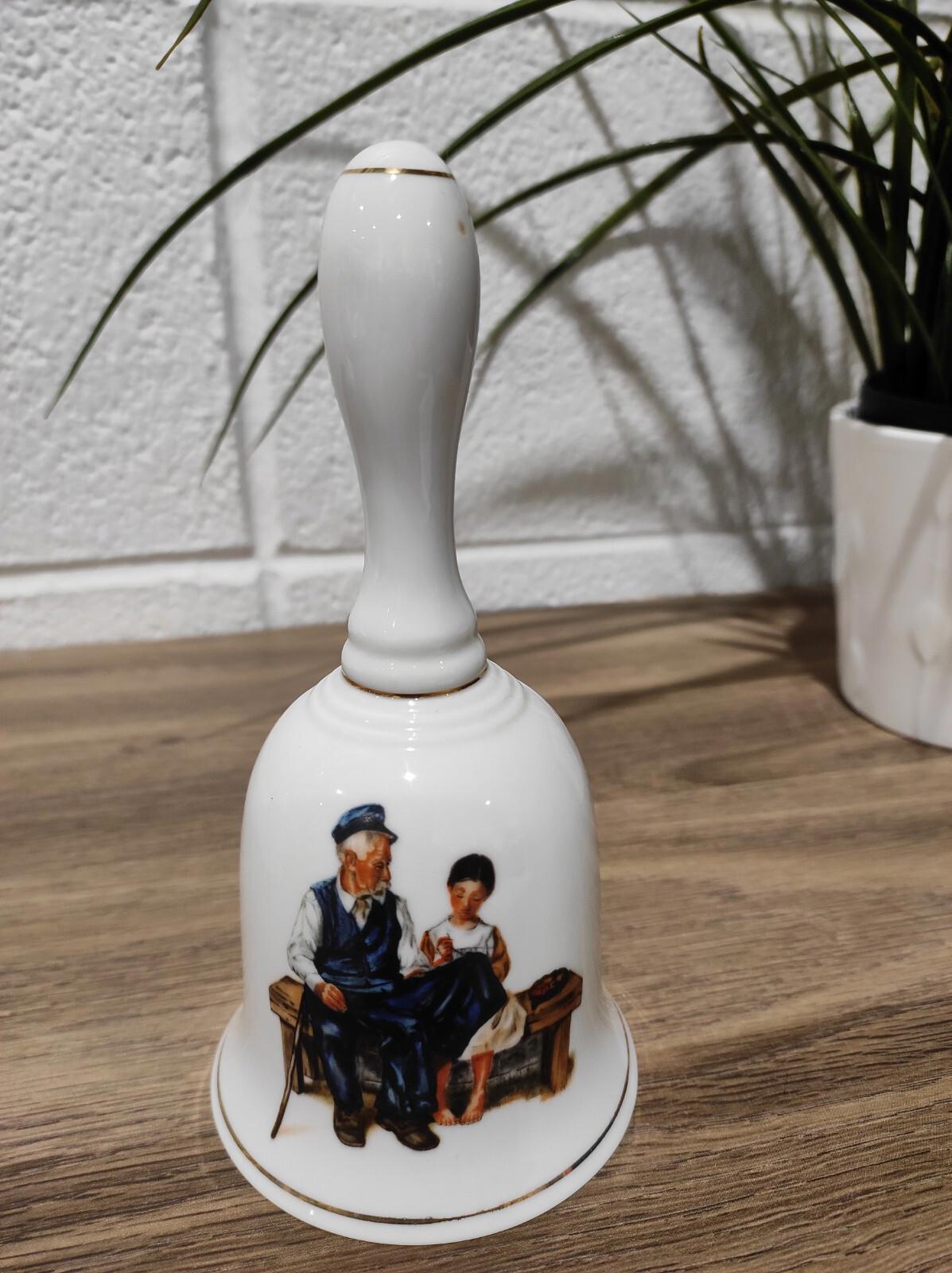 Vintage Sadler Porcelain Bell & Lighthouse Keeper's Daughter CERAMIC BELL