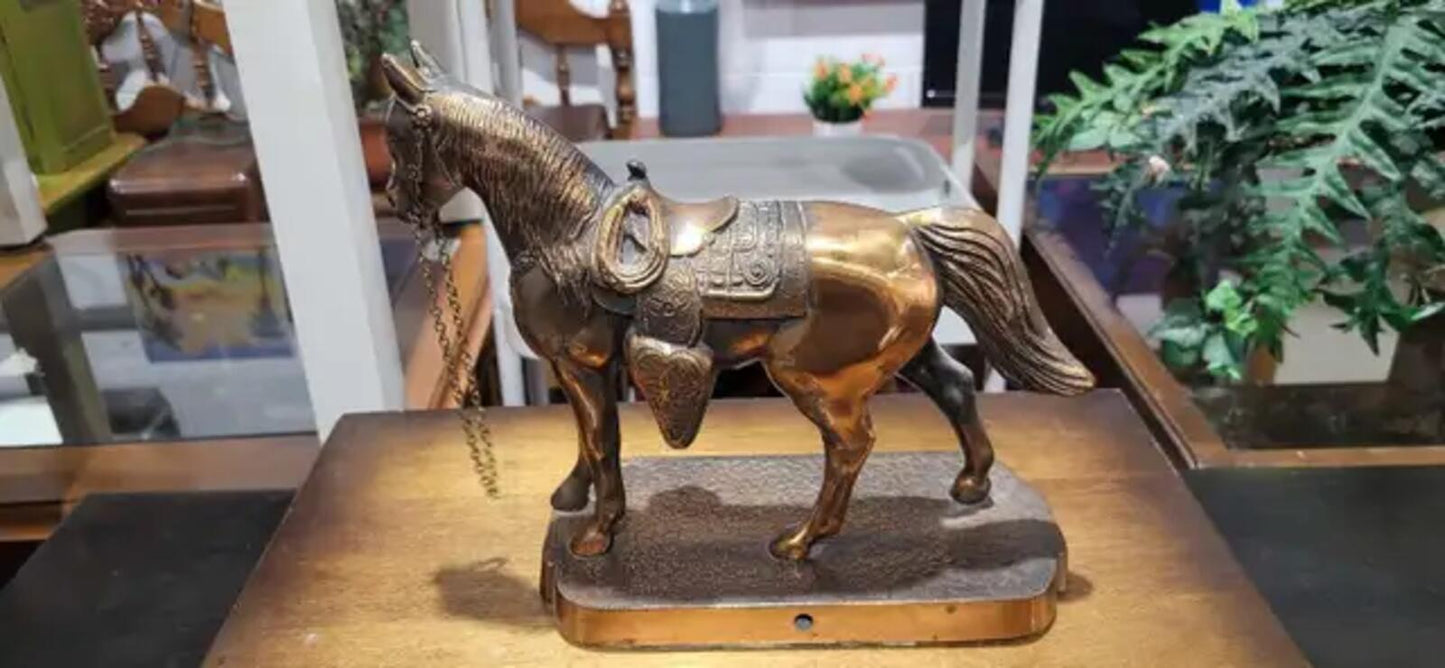 Vintage Mid-century Horse Statue Bronze
