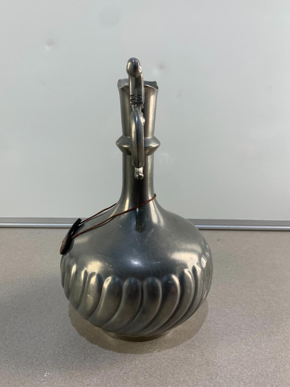 Antique carafe ewer reines zinn edeltin pure pewter real pewter Holland