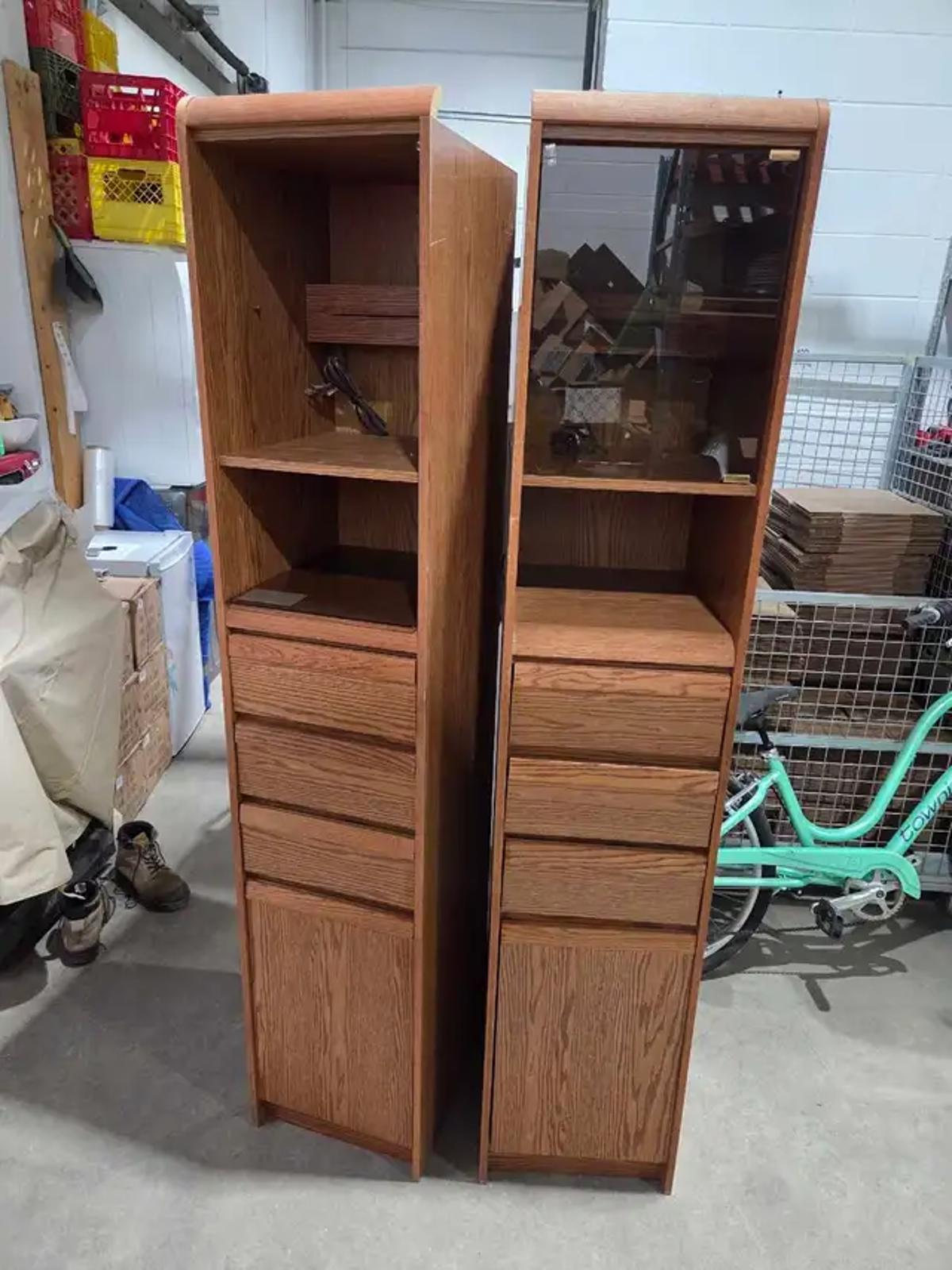 Double Lighted Display Cabinet