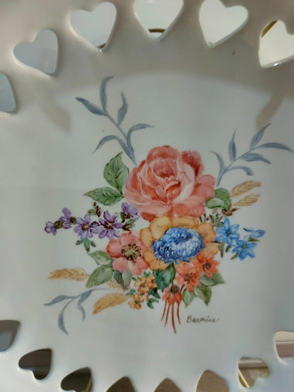 Hand Painted plates by Bernice.