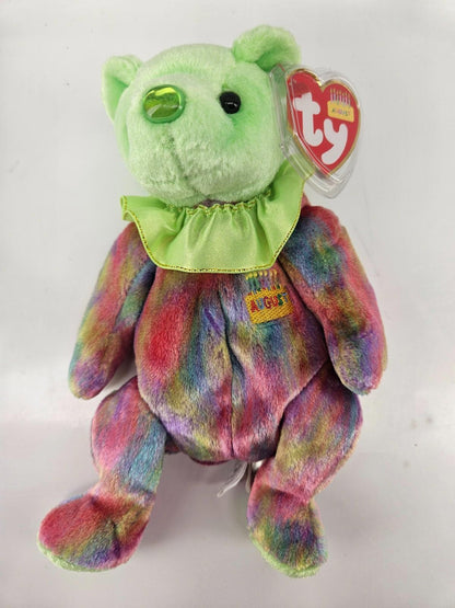 TY Beanie Baby - AUGUST the Birthday Bear (7.5 inch)