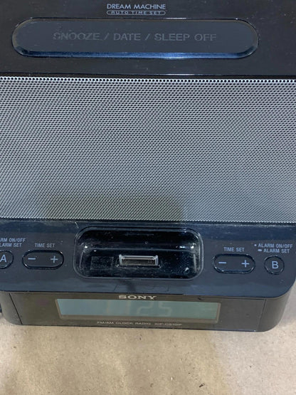 Sony Dream Machine ICF-CS10iP FM/AM Clock Radio Alarm iPod Dock