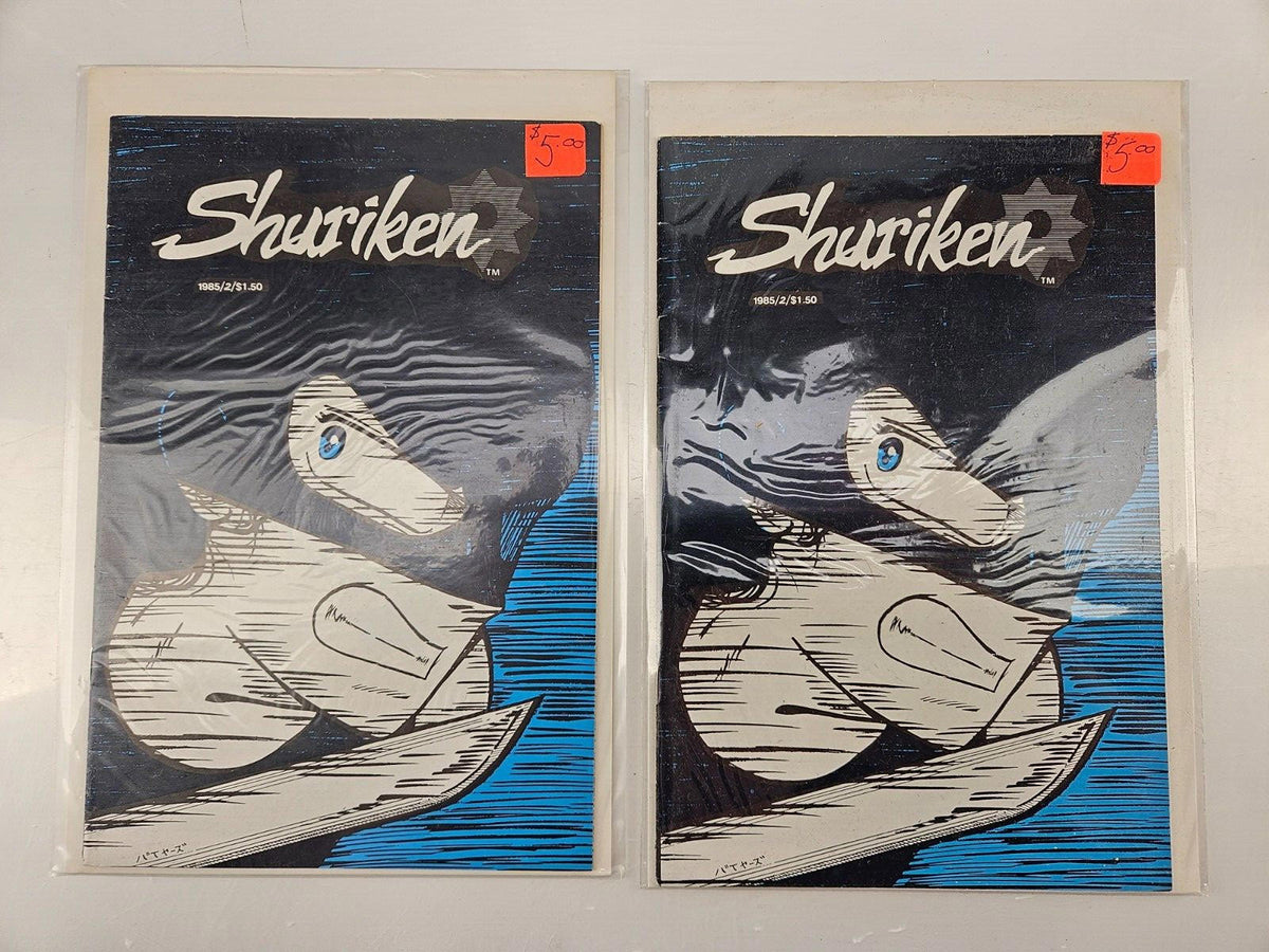 Shuriken #2 Fall 1985 & Marvel Spitfire comics - Lot of 4